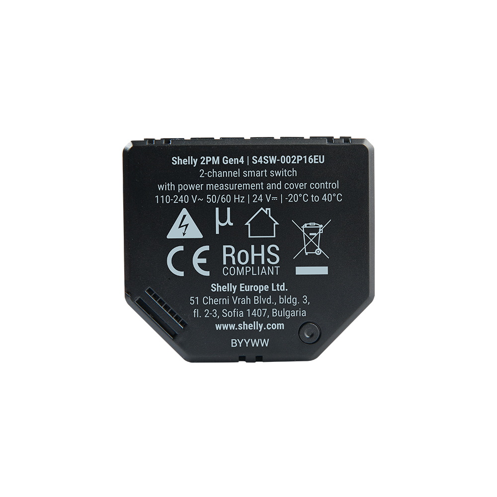 Shelly 2PM Gen4 - Relay Switches - Shelly USA