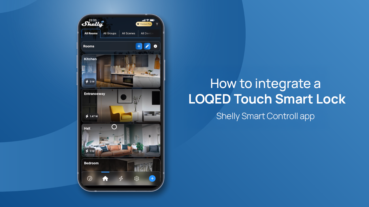 LOQED Touch Smart Lock black Installation guide - Shelly USA