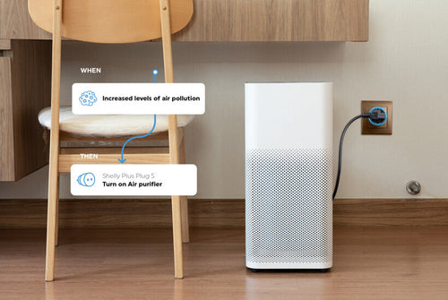 Air purifier that follows the air conditions