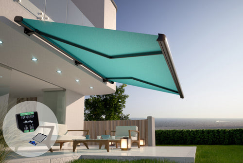 An awning that follows the weather