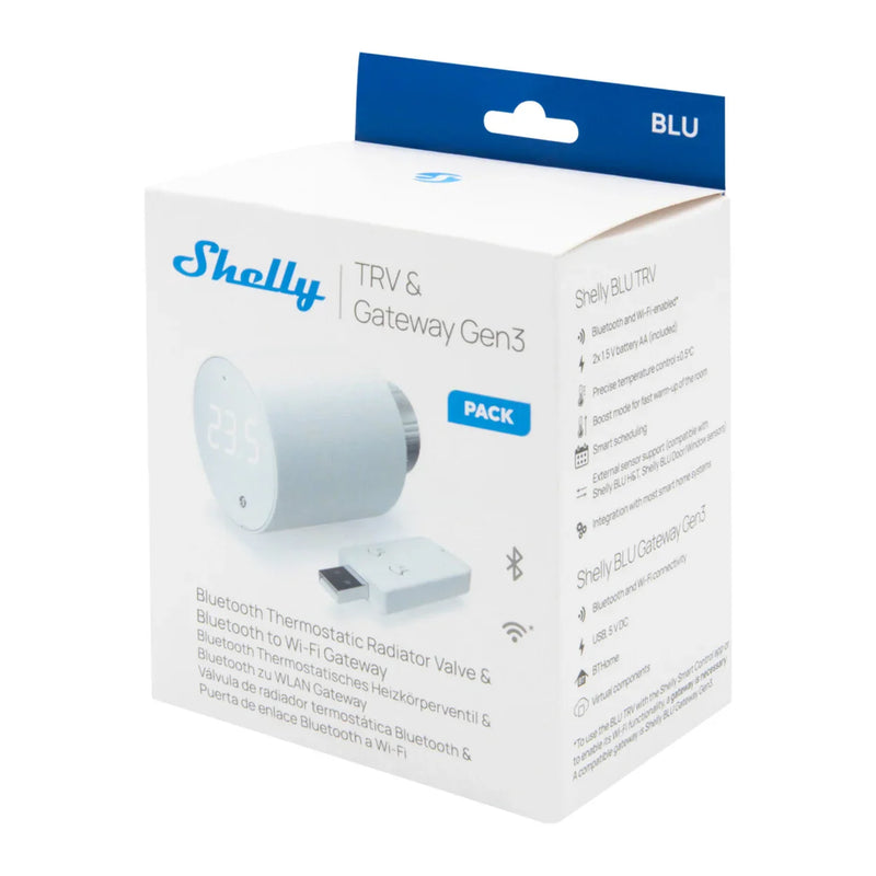 Shelly BLU TRV - Smart Sensors & Thermostats - Shelly USA