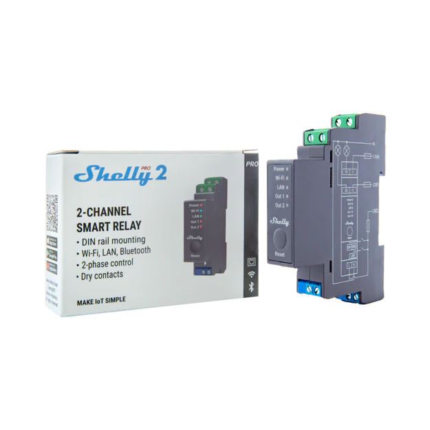 Shelly Pro 2 - Relay Switches - Shelly USA