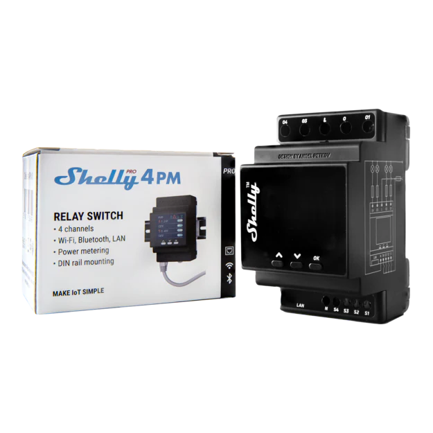 Shelly Pro 4PM - Relay Switches - Shelly USA