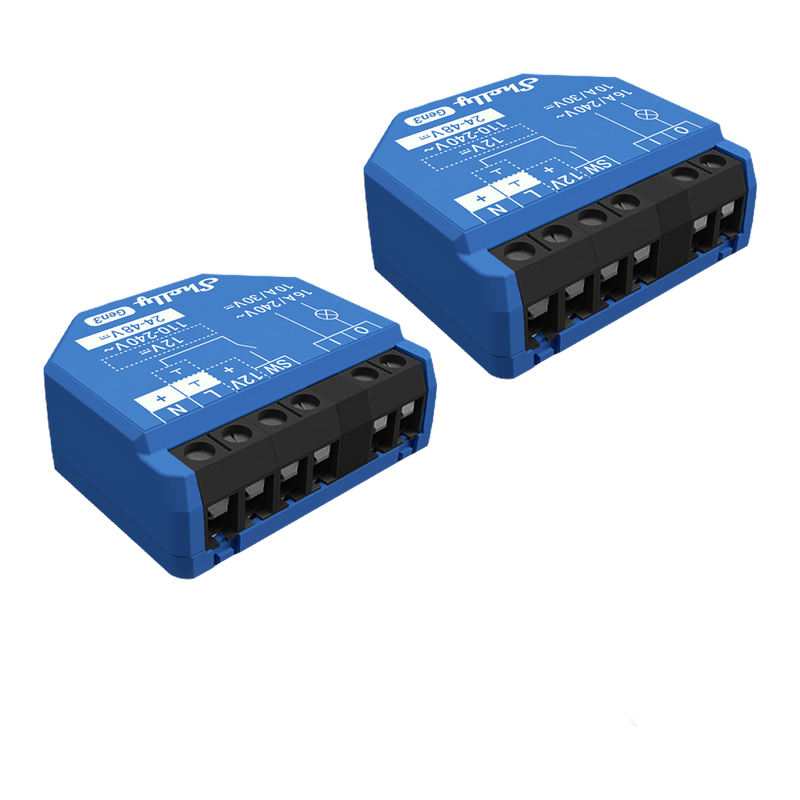 Shelly 1 Gen3 x2 - Relay Switches - Shelly USA