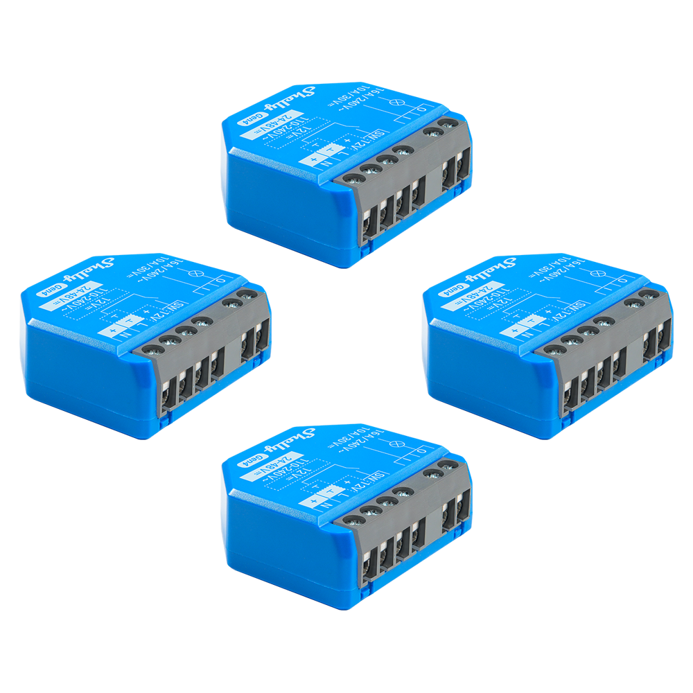 Shelly 1 Gen4 — 16A Dry-Contact Smart Switch (Wi-Fi, Matter Shelly 1 Gen4 — 16A Dry-Contact Smart Switch (Wi-Fi, Matter