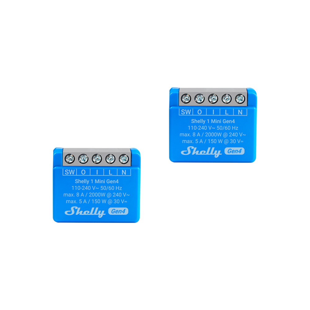 Shelly 1 Mini Gen4 x 2 pack