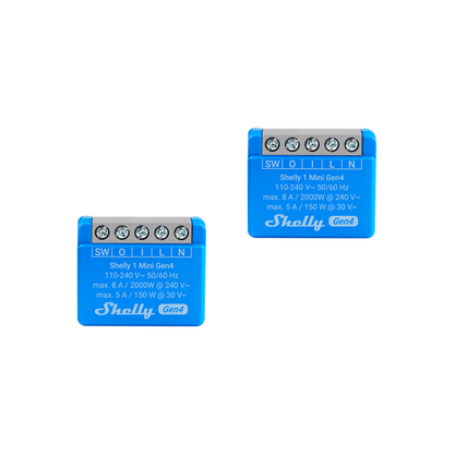 Shelly 1 Mini Gen4 x 2 pack