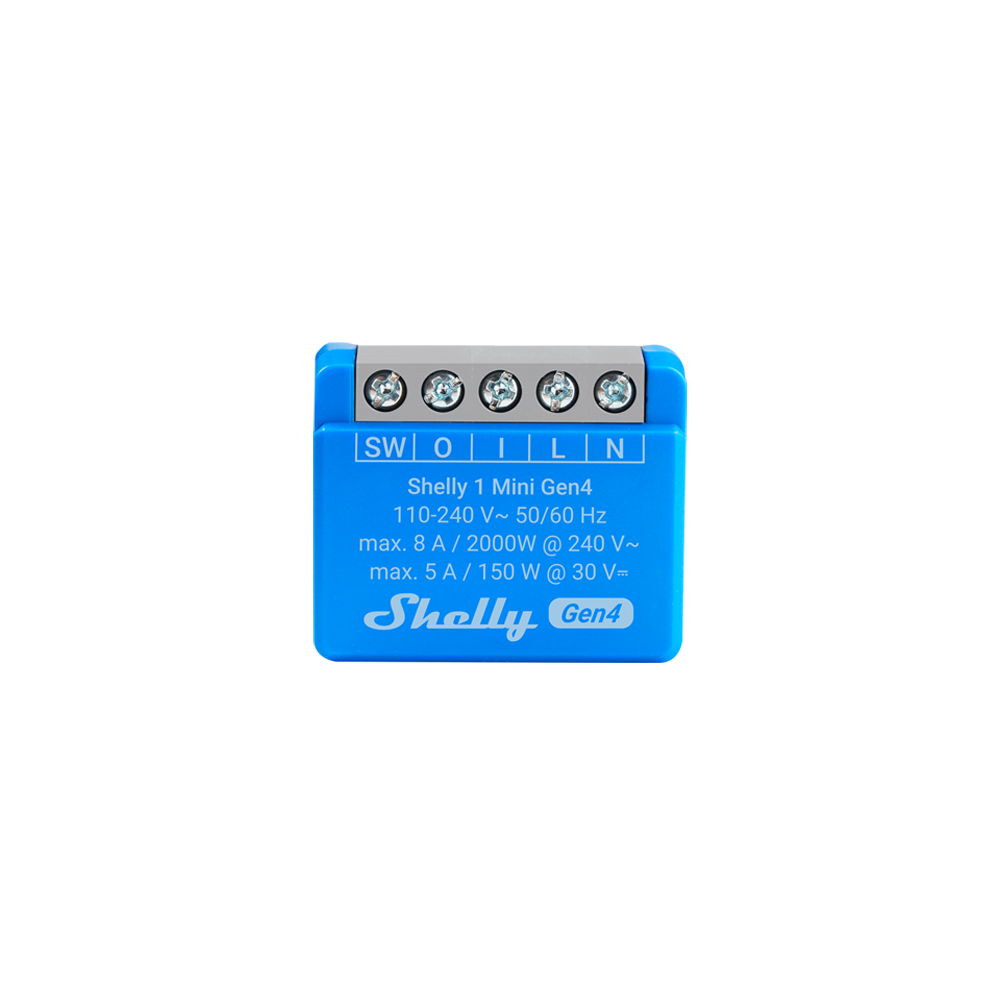 Shelly 1 Mini Gen4 - Relay Switches - Shelly USA