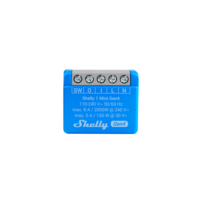 Shelly 1 Mini Gen4 - Relay Switches - Shelly USA