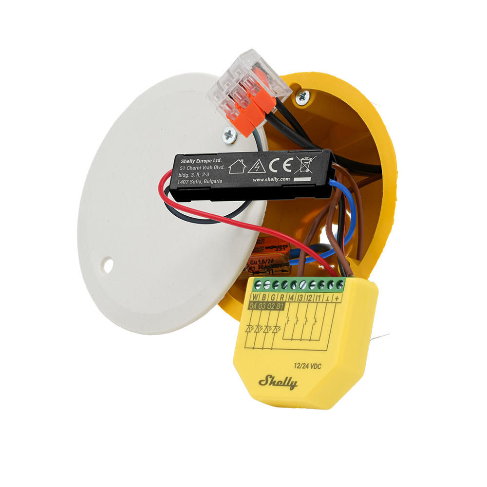 Shelly 1-Channel Decoupler 120V Black