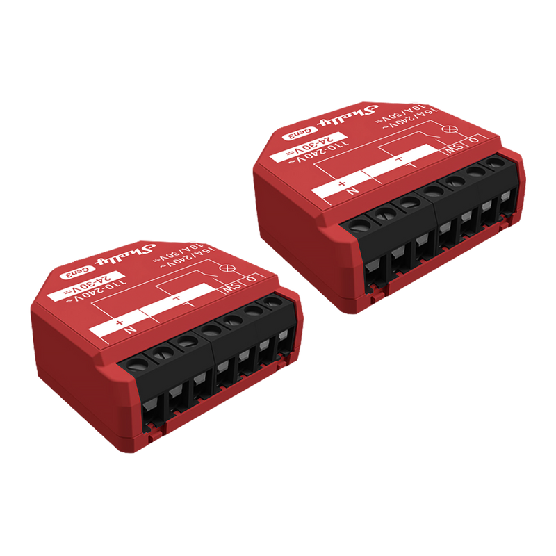 Shelly 1PM Gen3 x2 - Relay Switches - Shelly USA