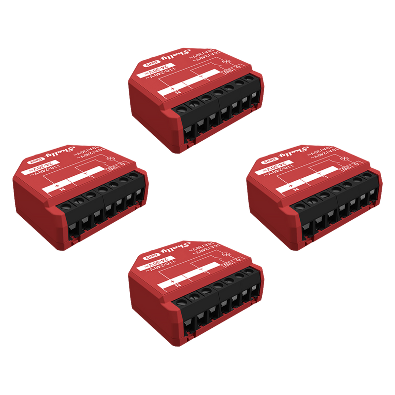 Shelly 1PM Gen3 x4 - Relay Switches - Shelly USA
