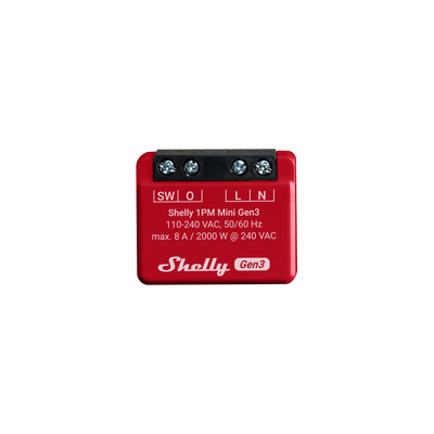 Shelly 1PM Mini Gen3 - Relay Switches - Shelly USA