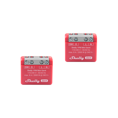 Shelly 1PM Mini Gen4 2-pack