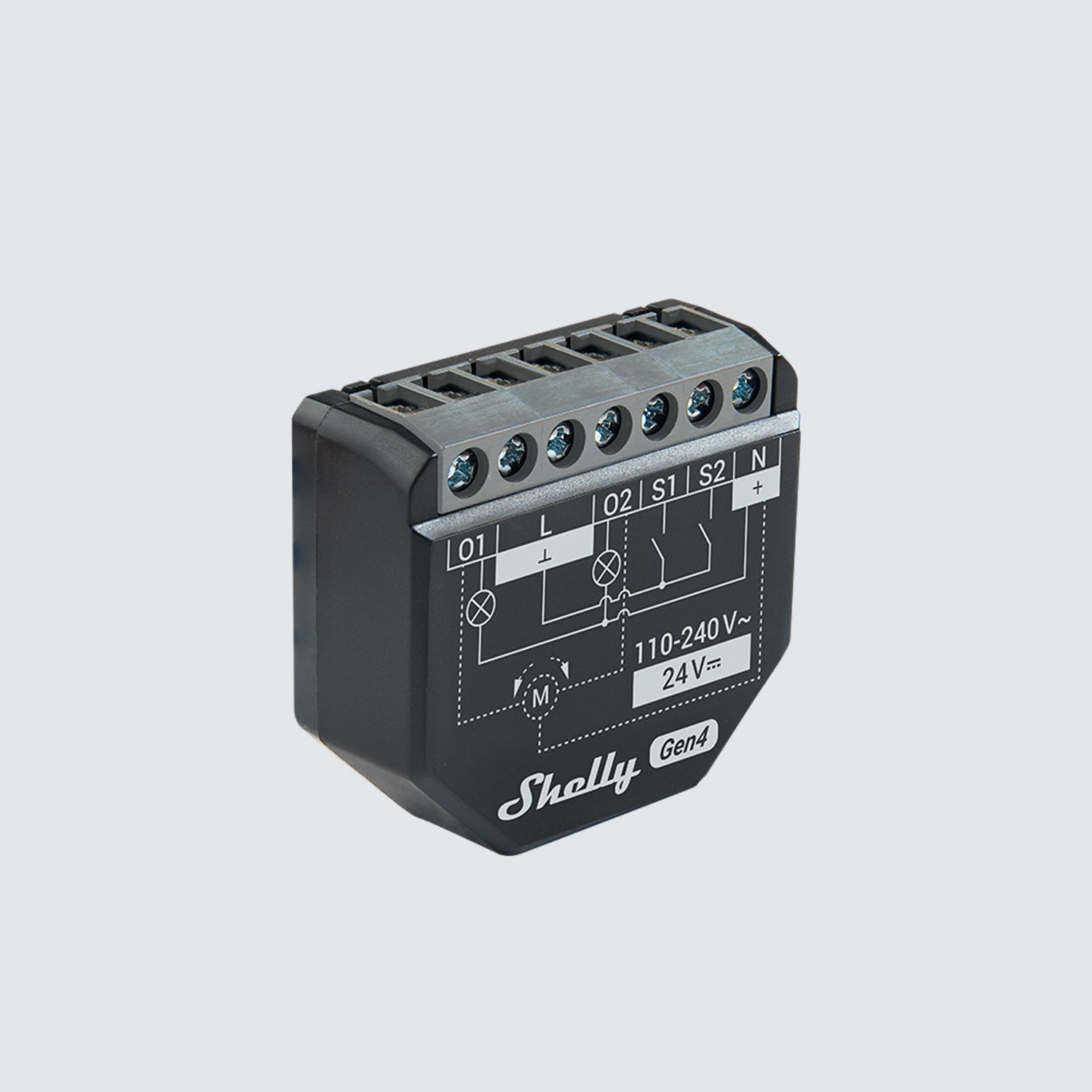 Shelly 2PM Gen4 – 2-Channel Smart Relay Switch w/ Power Monitoring