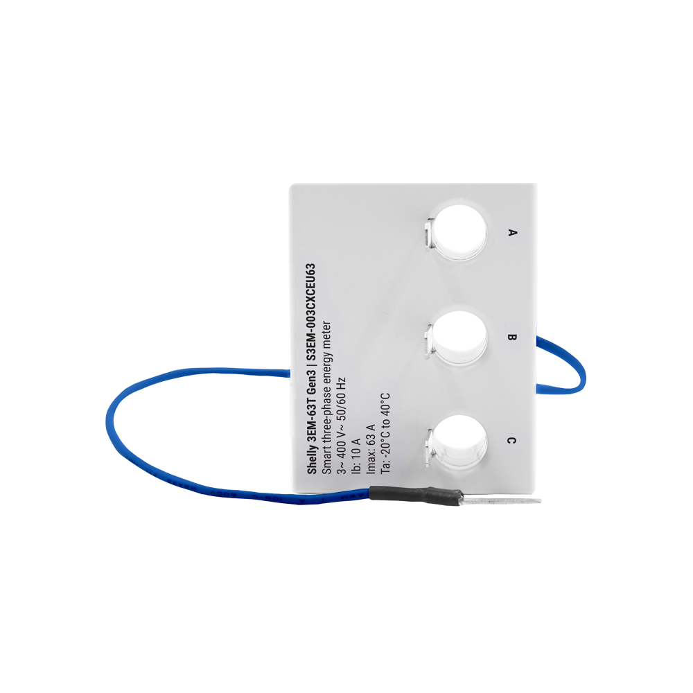 Shelly 3EM-63T Gen3 - Energy Meters - Shelly USA