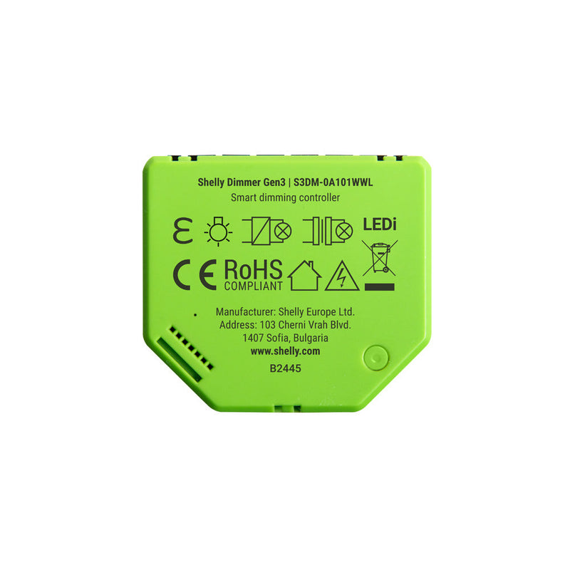 Shelly Dimmer Gen3 (EU Version) - Dimmer Switches - Shelly USA