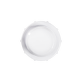 The Shelly BLU Distance by Shelly USA is shown from above, featuring a white, empty, round ceramic bowl set against a plain white background.