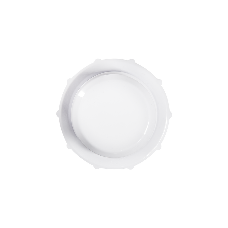 The Shelly BLU Distance by Shelly USA is shown from above, featuring a white, empty, round ceramic bowl set against a plain white background.