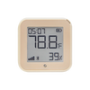 A beige digital thermometer and hygrometer displays 78.8°F, 39% humidity, the time 05:07, and Bluetooth and battery icons on its screen.