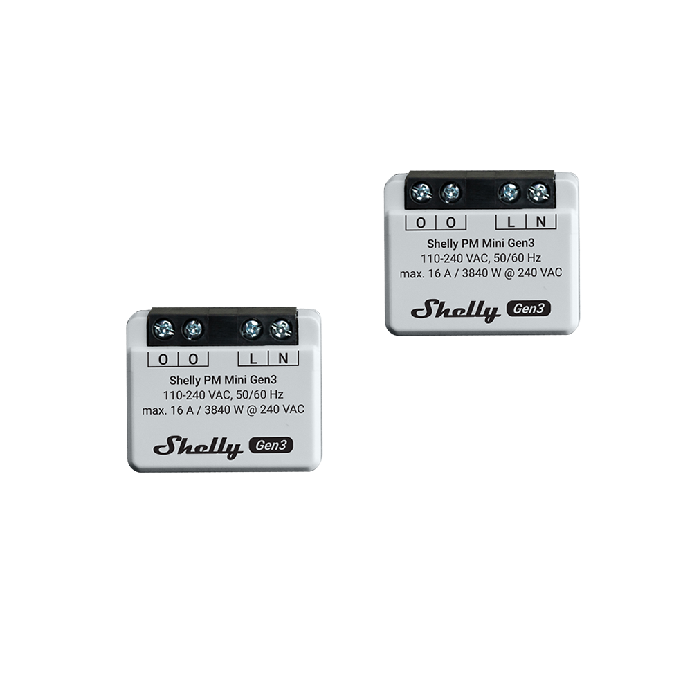 Shelly PM Mini Gen3 x2 - Relay Switches - Shelly USA