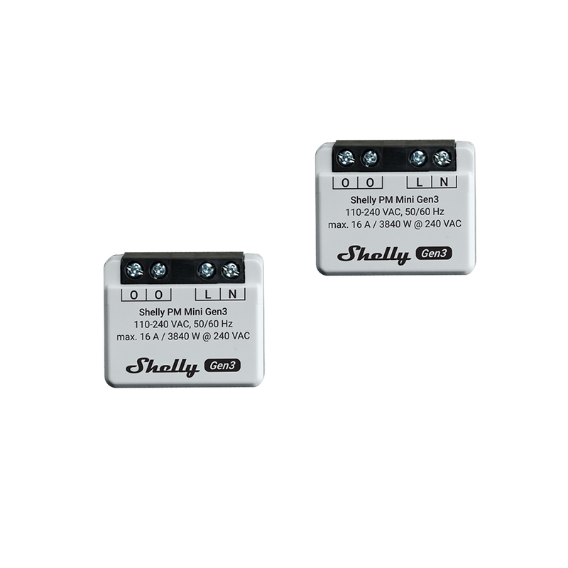 Shelly PM Mini Gen3 x2 - Relay Switches - Shelly USA