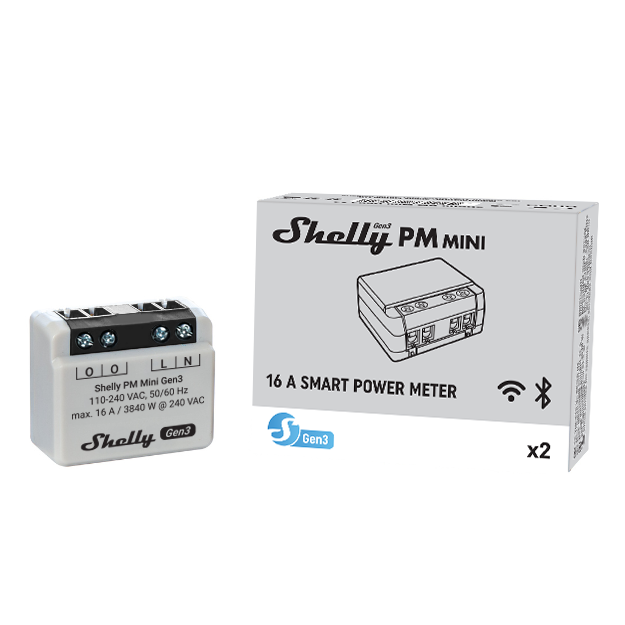 Shelly PM Mini Gen3 x2 - Relay Switches - Shelly USA