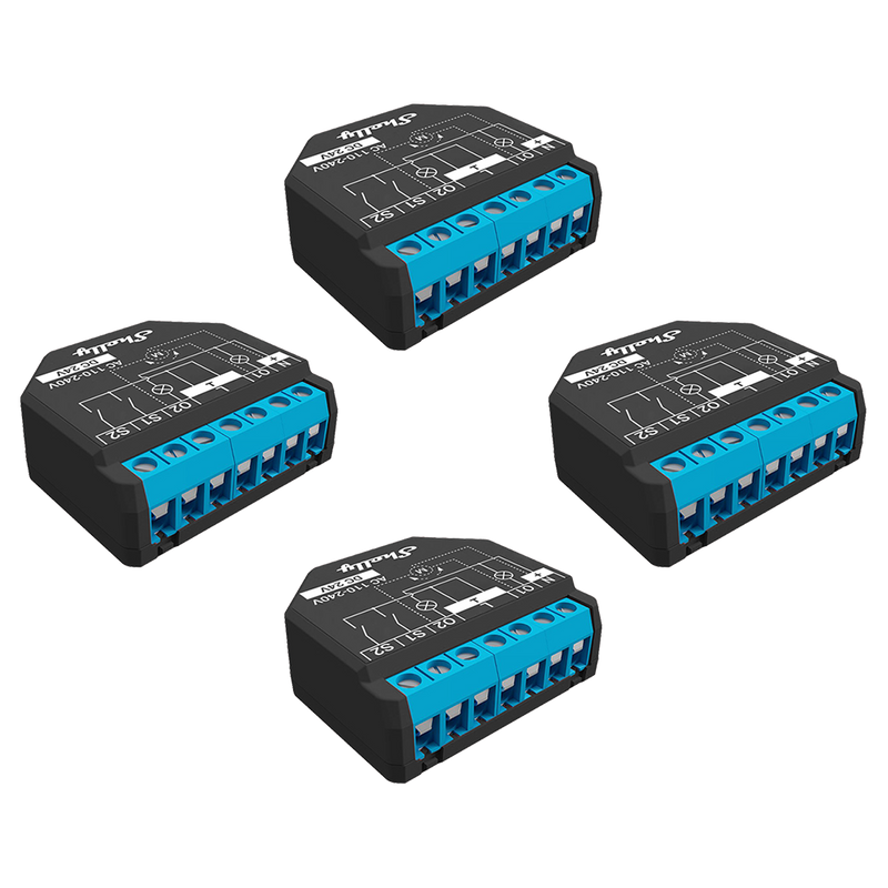 Shelly Plus 2PM UL-Certified - 4 pack - Relay Switches - Shelly USA