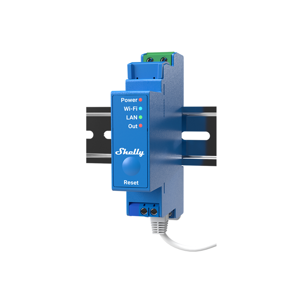 Shelly Pro 1 – DIN-Rail Smart Relay (16 A Dry Contacts) - | Shelly USA Shelly Pro 1 – DIN-Rail Smart Relay (16 A Dry Contacts) - | Shelly USA