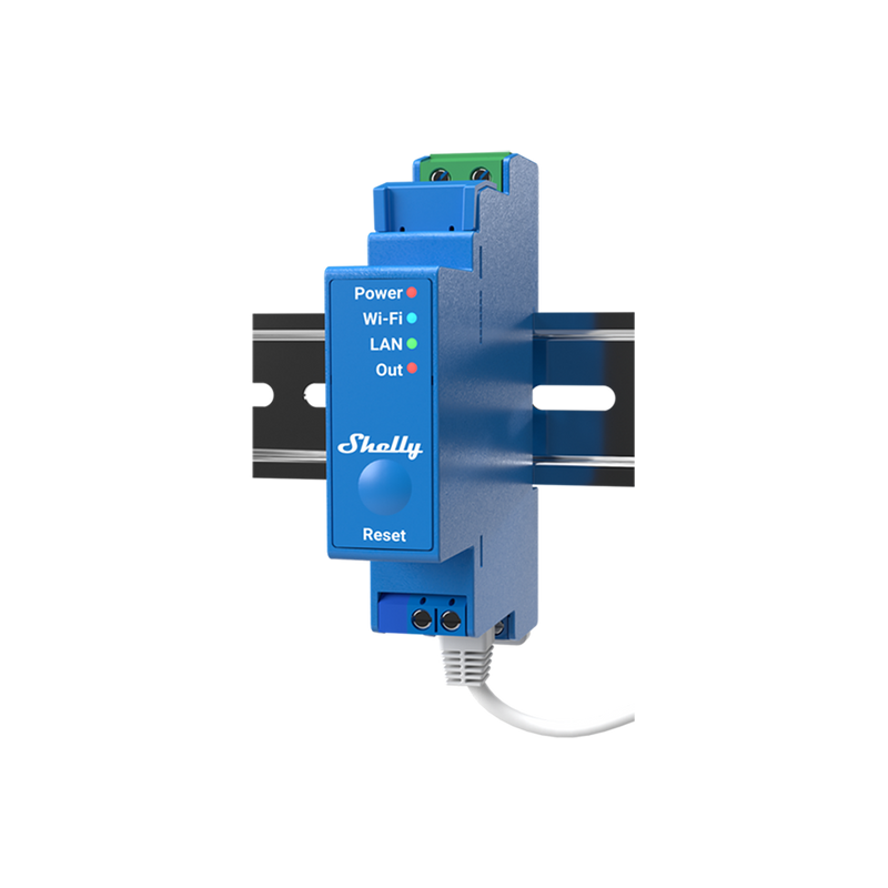 Shelly Pro 1 – DIN-Rail Smart Relay (16 A Dry Contacts) - Shelly USA