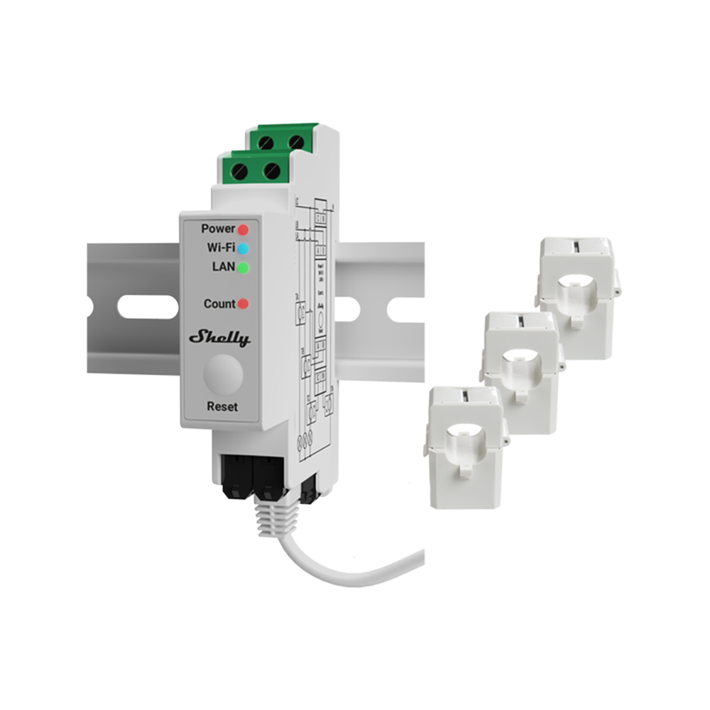 Shelly Pro 3EM - Energy Meters - Shelly USA