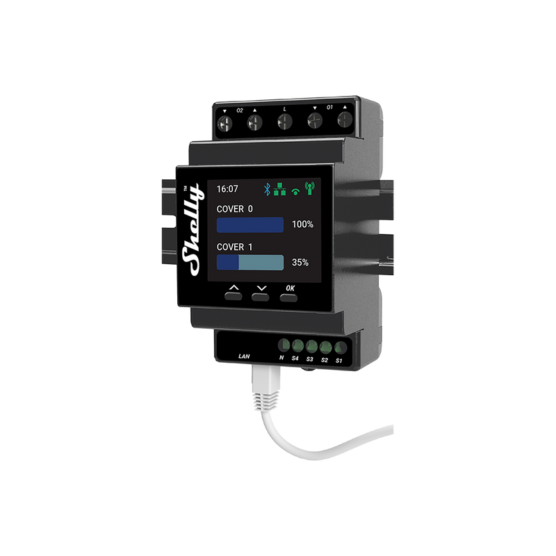 Shelly Pro Dual Cover / Shutter PM - Relay Switches - Shelly USA