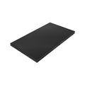The Shelly Wall Display XL Black is a slim, rectangular 10.1-inch touchscreen control panel with rounded edges and a smooth, minimalistic surface; ports and vents line the sides, making it ideal for in-wall smart home management.
