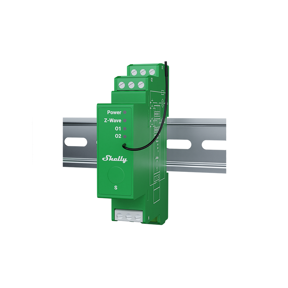Shelly Wave Pro Dimmer 2PM - Relay Switches - Shelly USA