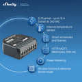 Shelly 2PM Gen4 UL-Certified 4-pack