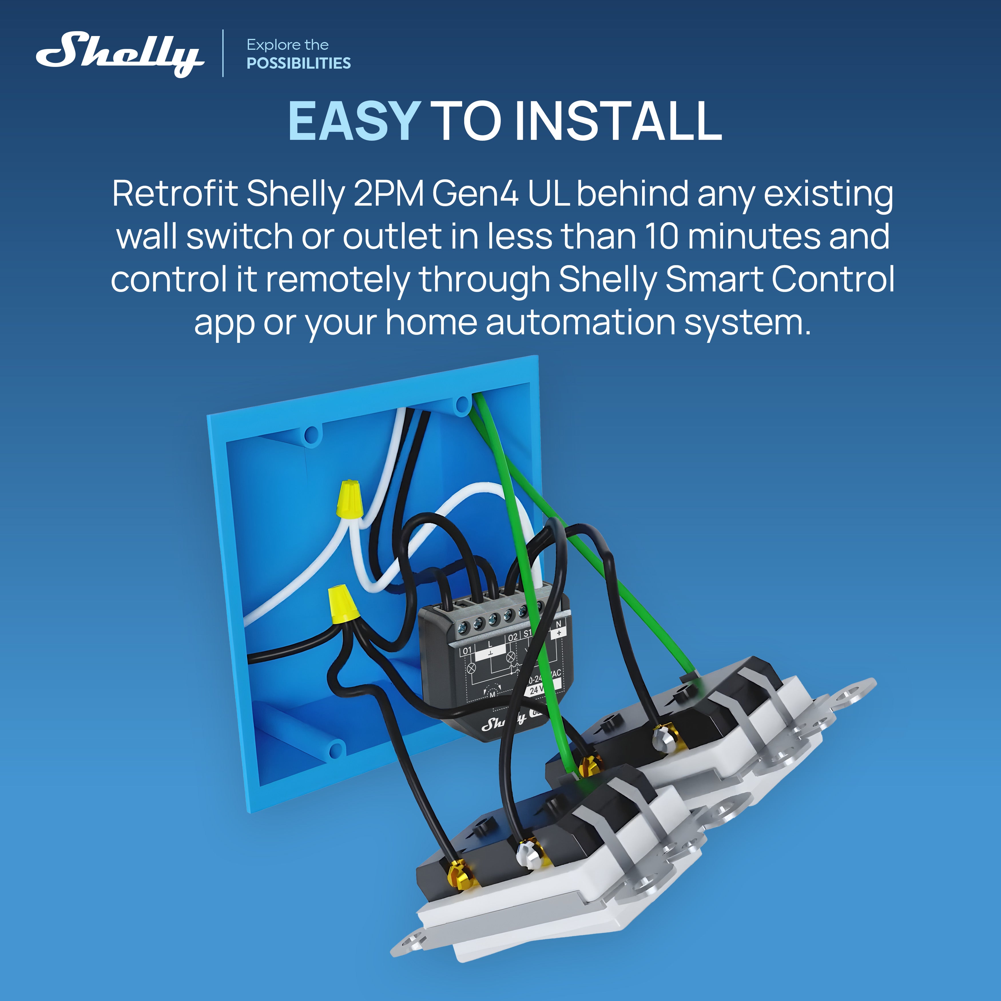 Shelly 2PM Gen4 UL-Certified 4-pack