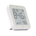 The Shelly BLU H&T Display ZB White by Shelly USA is a white digital thermometer and hygrometer showing 84.6°F, 48% humidity, icons, and a clock reading 10:18 on its screen.