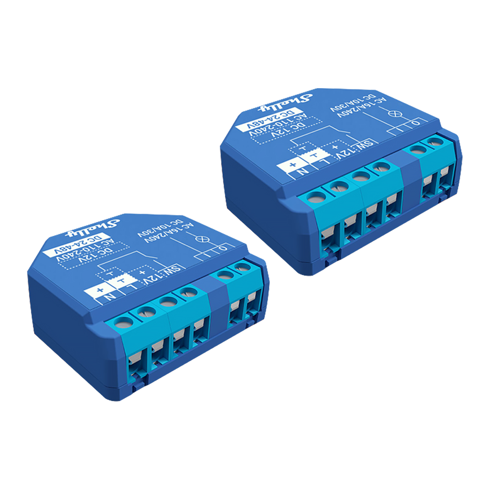Shelly Plus 1 Non-UL x2 - Relay Switches - Shelly USA