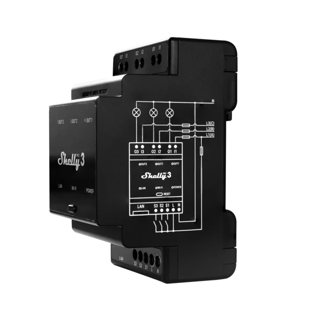 Shelly Pro 3 - Relay Switches - Shelly USA