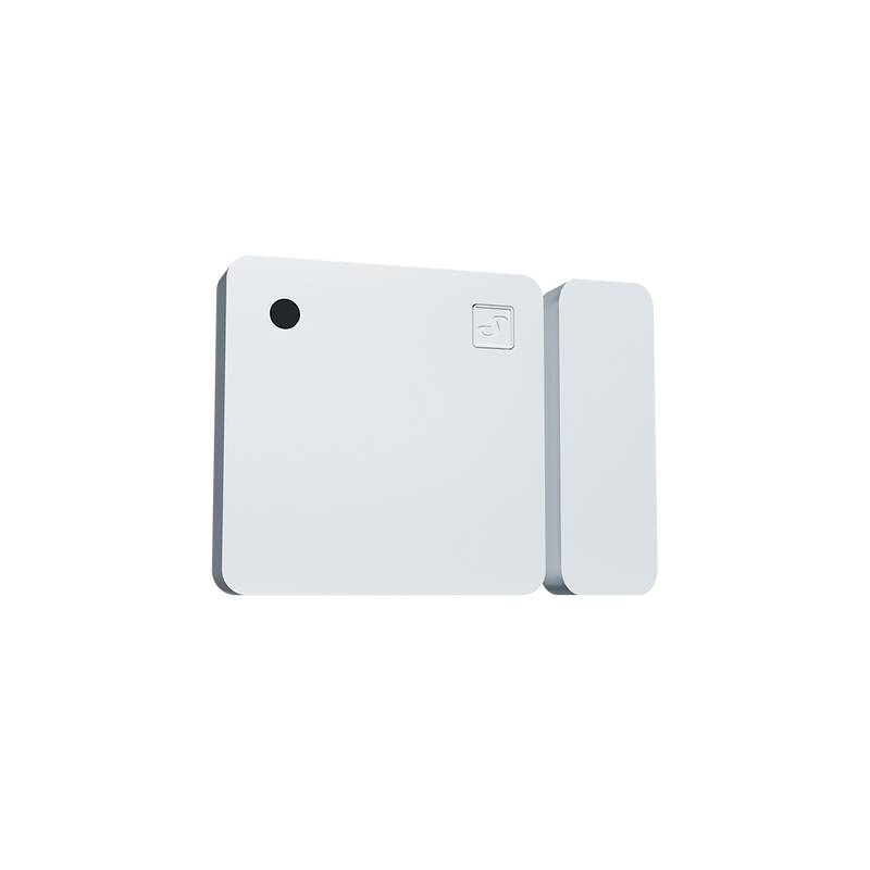 The Shelly USA Shelly Wave Door/Window LR is a white, rectangular wireless sensor with a matching smaller magnet, both shown on a plain light background.