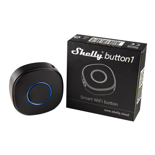 Shelly Button 1 Black - Smart Controllers - Shelly USA