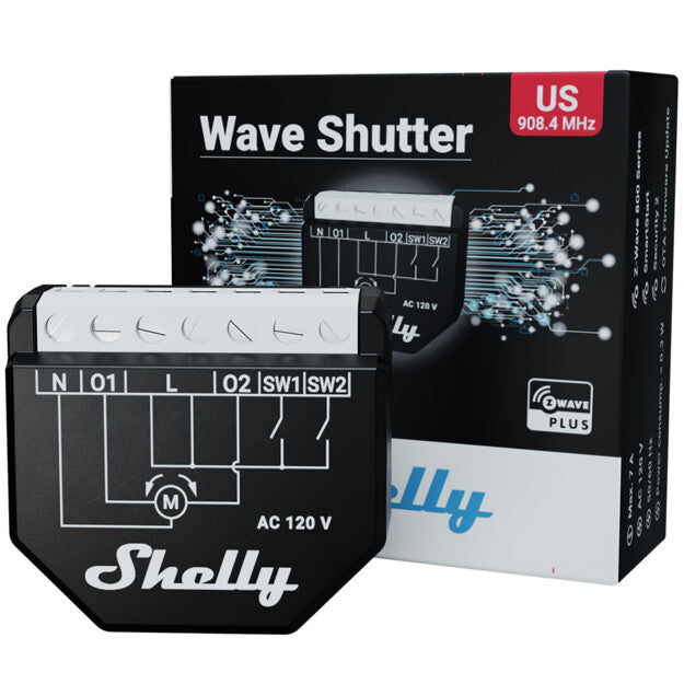 Shelly Wave Shutter UL-Certified - Relay Switches - Shelly USA