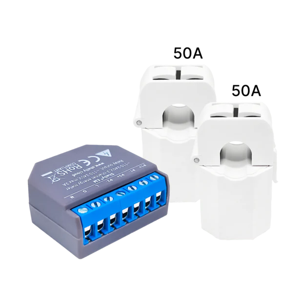 Shelly EM + 2x 50A Clamp - Energy Meters - Shelly USA